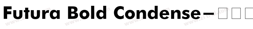 Futura Bold Condense字体转换